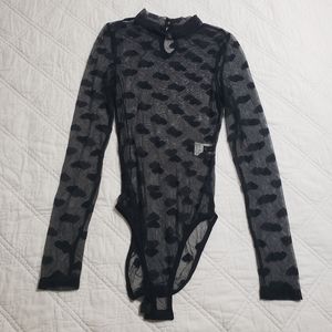 Mesh Hearts Bodysuit